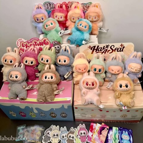 LaBuBu V3 V2 V1 Monsters Big Into Energy SeriesBlind Box Kawaii Figure Face doll clothesDoll Keychain Decor Gift blind bag with box A15