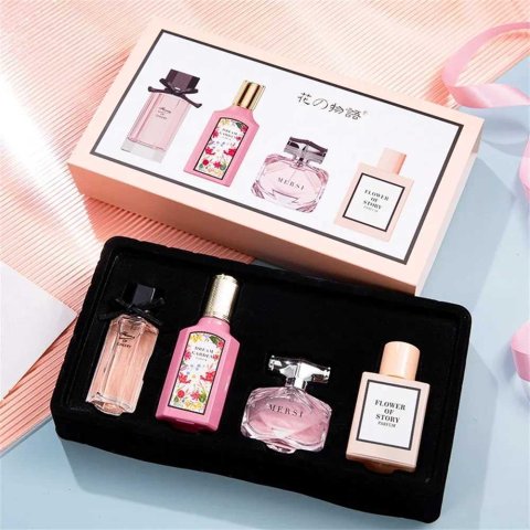 High Quality Women Perfume 110ML Gift Box Four Piece Set Eau De Parfum Floral Scent Lasting Fragrance Perfumes Mujer OriginalesXJ250530
