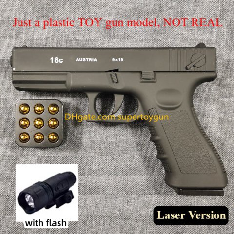 Colt Automatic Shell Ejection Pistol Laser Version Toy Gun For Adults Kids Outdoor Games