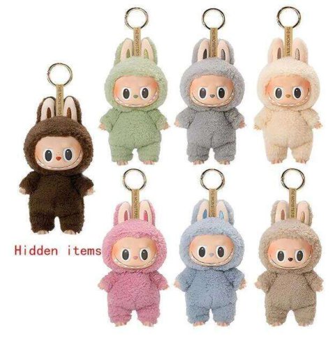 Labubu The Monsters Heartbeat Macaron Enamel Face Blind Box Pvc Figurine Labubu sitting party Kawaii Doll Kid Christmas Gifts dh1293999