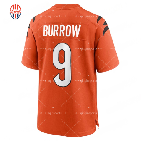2024 Custom 9 Burrow 1 Chase Football Jersey Sam Hubbard Tee Higgins Brown Jermaine Burton Amarius Mims Zack Moss Myles Murphy