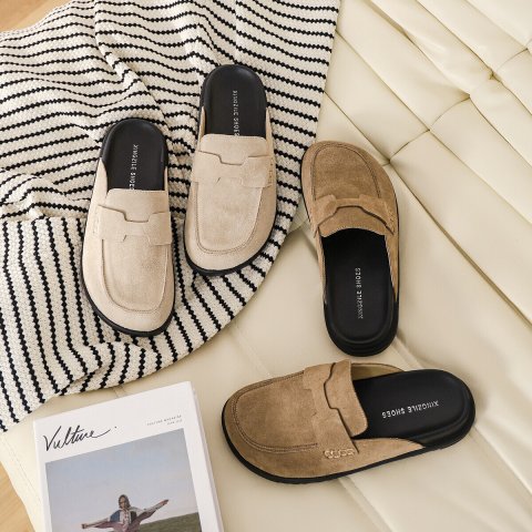 Smile PoP Suede For Women Men Clogs Shoes Classic Cork Antislip Outdoor Slippers With Arch Support Mules ddmythur