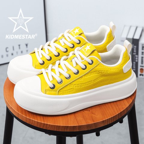 KIDMESTAR Casual Training Shoes Men&#039;s Designer Running Shoes Niche Lightweight Anti-slip Thick-soled Height Increasing Student Shoes Outdoor Sports Board Shoes