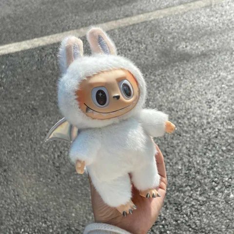 Labubu The Monsters Angel in Clouds series vinyl base doll pendant replica board cute birthday gift W250419