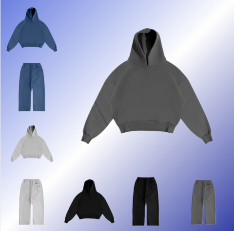 Men&#039;s Tracksuits 2025 American Winter Couple Hoodies 2 Piece Sets Loose Coats Drawstring Pants Vintage Y2K Men Sportswear Oversized