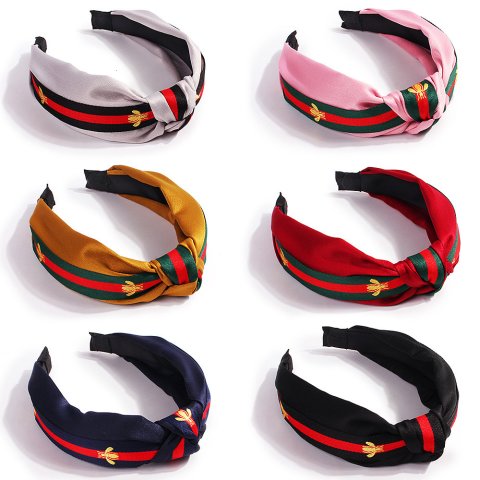 Cute Women Elegant headband knot simple fashion multi-color head hoop girl vocation 250711