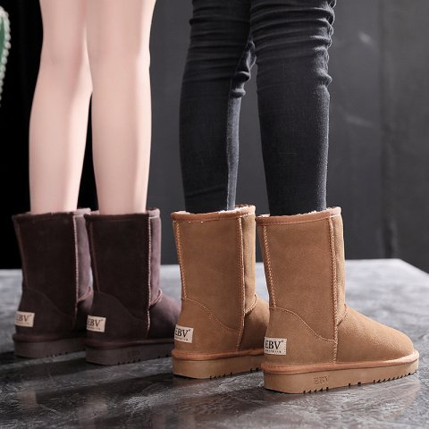 Free shipping Designer Boots Snow boots womens midsole warm non slip thick cotton shoes with added fleece versatile