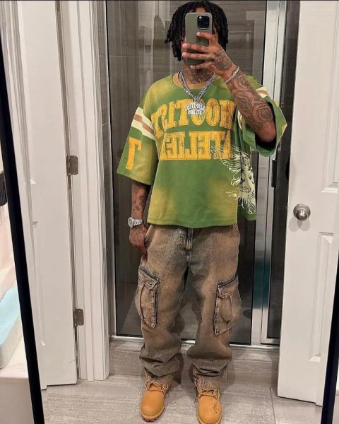 Men&#039;s Dress Shirts American Retro Gothic Fashion Summer Casual Hip-hop Splicing T-shirt Personalized Street Sports Top