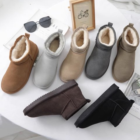 hot free shipping designer shoes Winter fleece warm snow boots outdoor anti slip classic boots size 35-44