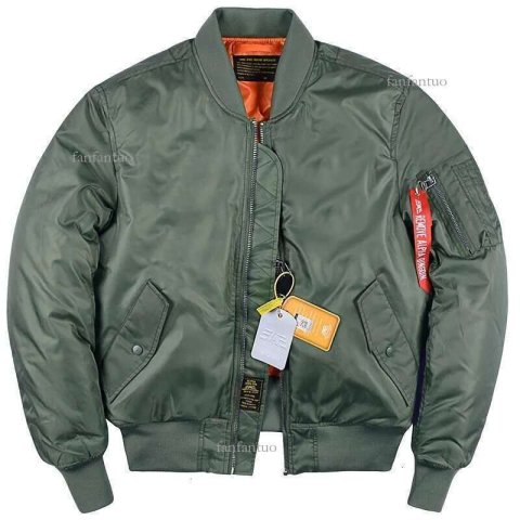 New Alpha Martin Winter Autumn Ma1 Bomber Men&#039;s Thick Army Military Tactical Padded Coat Aviator Pilot Baseball Jacket