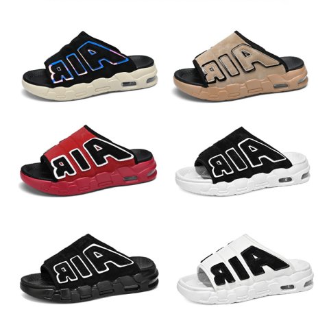 Slippers 2024 Men&#039;s Fashion Casual Sports Air Cushion Summer Open-Toe Beach Slipper Designer Mens Slides 1cf