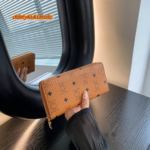 3 2024 New Han Chao Women&#039;s Wallet, Bear Print, Single Zipper, Multi Card Portable Travel Fashion Phone Bag #13 ddmykukumalu 4