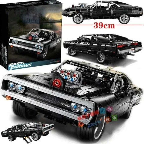 Technical Car Dodge Racing car Building Blocks Model B Toys Fast Furious Vehicle Birthday Christmas Gifts For Boyfriend Y250227