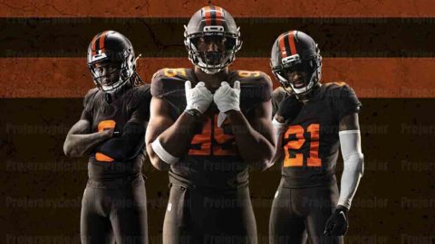 Custom Jersey 12 Shedeur Sanders 2025 All Brown Football Nick Chubb Jerome Ford Jerry Jeudy Grant Delpit Denzel Ward Myles Garrett Joe Flacco