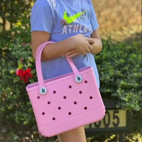 Bogg Bag EVA Rubber Waterproof Handbag Beach Picnic Storage Basket Summer Pool Women Handbag Small Cute Jelly Bogg Tote Bag 0301