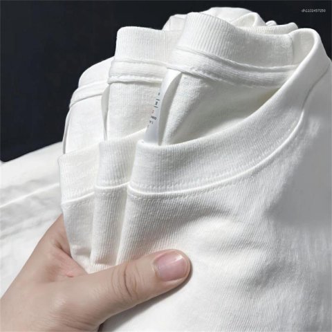 Men&#039;s T Shirts Men Shirt Summer Cotton Tops Women Solid Color Blank Tshirts O-neck Round Collar Short-Sleeve Couple White Top Tees