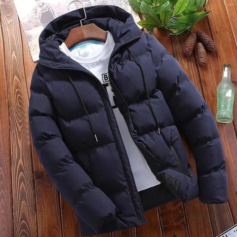 Men&#039;s Jackets Fashion Parkas Men Winter Overcoat Casual Jacket Warm Hooded Thick Puffer Coat Outwear Business Hombre