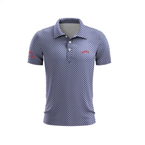 Tiger Woods Golf Sun Day Red Dense Polka Dot Mens Summer TShirt Top Quick Dry Club Button Polo Shirt 240919