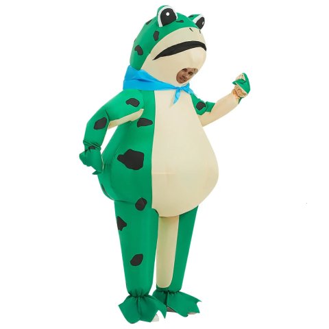 Inflatable Frog Costume Fun Full Body Blow Molding Role Playing Costume Adult Halloween Party Costume Adult Role Playing 250403