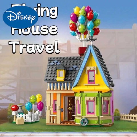 Disney Up House Building Blocks Movie Travels Of Flying House Construction Brick blocks Model Kit Toys For kids Christmas Birthday Gifts Y250624