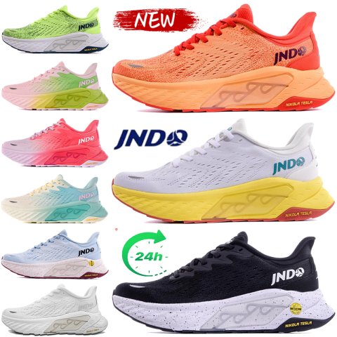 Designer JNDO Whale Leaping Glow in the dark Running shoes 2.0 men women sneakers triple black Sunrise White Yellow Flame seaweed Light Blue outdoor mens trainers