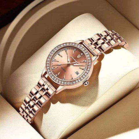 DHwatches Women&#039;s Ultra-Thin Watch - 50M Waterproof Stainless Steel Quartz with Date & Luminous (Model 366)