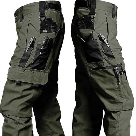 New Tactical Work Pants Men Outdoor Cargo Trousers Multi-pocket Waterproof Pant Autumn Spring Outdoor Workwear Hiking TrousersT250308