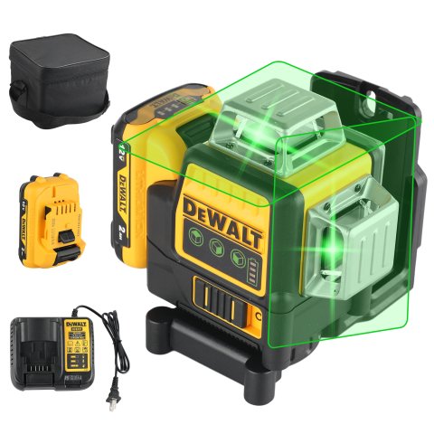 Dewalt DW089LG 3 Sides*360 Degree Vertical 12V Lithium Battery 12 Lines Laser Green Meter Outdoor