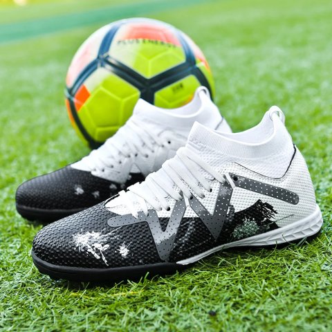 Shoes: High-Top Soccer Non-Slip Turf Cleats for Men, Women, Boys & Girls 4