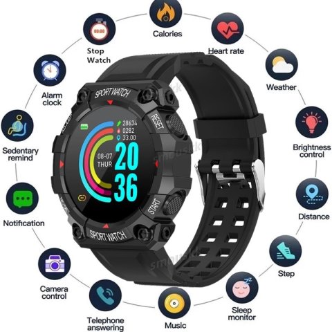 New Smart Watch Men Wome Touch Screen Sports Fitness Bracelets Wristwatch Waterproof Bluetooth Smartwatch FD68S For Android