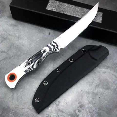 Two-Color G10 BM 15500 Hunt Meatcrafter Fixed Blade Knife D2 Satin Blades Outdoors Camping Hunting Military Straight KnivesXJ250510