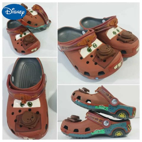 Disney Cartoon Mater Childrens Slippers Cute Anime Figurine Outdoor Sandals Cars Theme Cave Shoes EVACartoon Mater Gift for Kids W250822