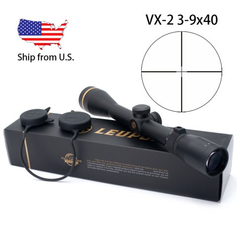 LP VX-2 3-9x40 Long Range Riflescope Parallax Optics Hunting Scope Fully Multi Coated Sight Magnification Adjustment