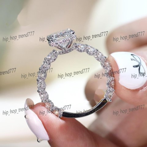 Custom 14K 18K Gold 2CT 3CT 5CT Radiant Cut D VS1 VVS1 IGI Certified Lab Grown Diamond Engagement Wedding Ring for Women