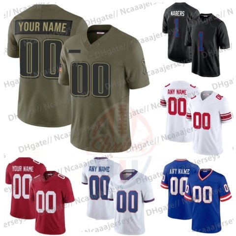 Custom 8 Jevon Holland Abdul Carter 2025 Olive Football Jersey Jaxson Dart Wilson Burns Nabers Thibodeaux Lawrence II Taylor Custom Stitched