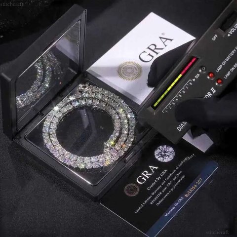 necklace jewelry moissanite jewlery designer for women nature charms jewelery love gift chain tennis bracelet men aaa