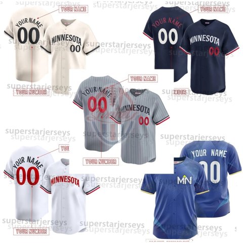 City Custom Jersey Carlos Correa 2025 Jersey Harrison Bader Byron Buxton Pablo Lopez Royce Lewis Willi Castro Jeffers Jose Miranda Joe Ryan Jhoan Duran Free shipping