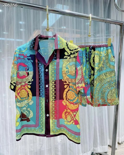 Summer Men Shirt Set 3d Print Vintage Silver Dragon Pattern Beach Short Sleeve Casual Oversize Shorts Hawaiian Suits 250825