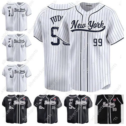 New 99 Aaron Judge Baseball Jerseys Juan Soto Anthony Volpe Jeter Giancarlo Customize Any Name Number Baseball Shirt for mens womens youth