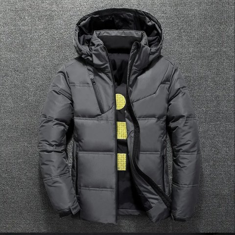 Men&#039;s Down Parkas White Duck Down Jacket Men Winter Warm Solid Color Hooded Down Coats Thick Duck Parka Mens Down Jackets Winter Outdoor Coat 231010