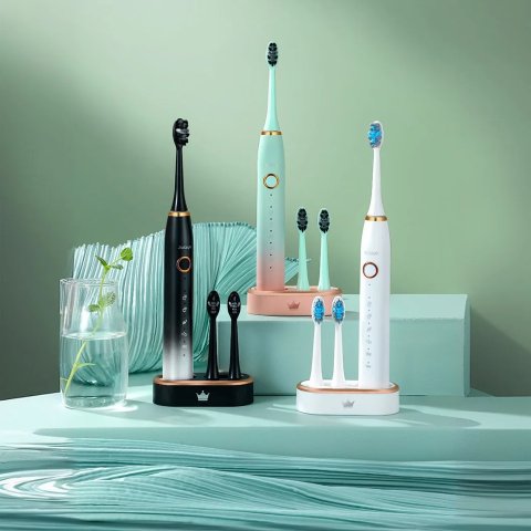 Electric toothbrush wireless charging waterproof adult automatic ultrasonic toothbrush couple models
