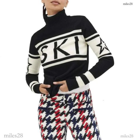 American Autumn And Winter New Cross-Border Slim Star Printing Turtle Neck Fashion Temperament Elegant Wind Foreign Trade