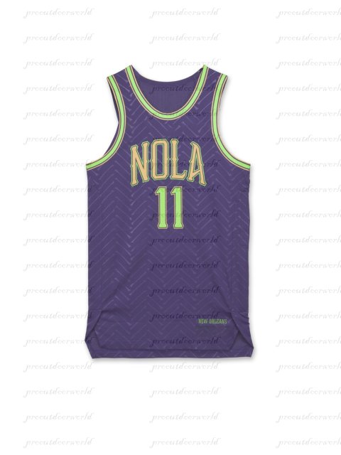 Jeremiah Fears 2025-26 City Edition Men&#039;s Navy/Purple/White Basketball Jeresys Custom Nom and Num Embroidery Poole Derik Queen Ingram