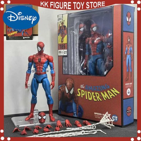 Disney New CT Toys Spiderman Mafex 185 Classic Costume Ver Miles Morales 2099 Spider-Man Anime Action Figure Christmas Gifts Toys W250710