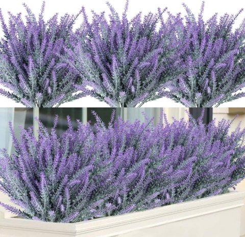 Wedding Purple Lavender High-end Simulation of Planting Hair Pastoral Style Decoration Bunch of Immortal Flowers