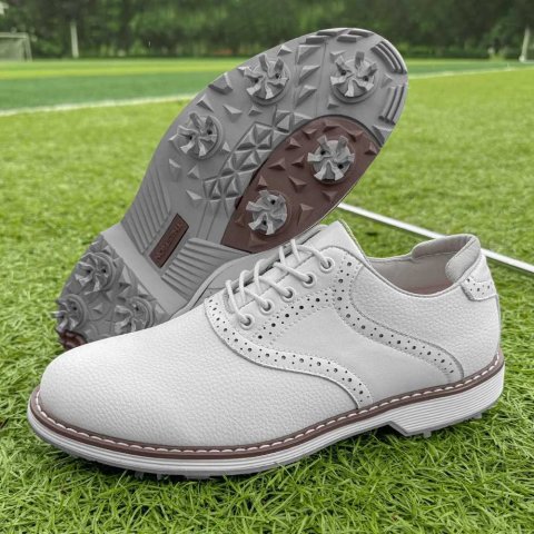 Large 48 Mens Golf Shoes Professional Golf Spikes Leather Casual Sports Shoes Men Outdoor Non-slip Golfing Shoes Man Trainers M250528
