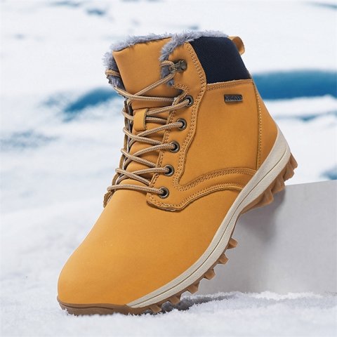 Snow Boots Men Winter Keep Warm Plush Hiking Casual Shoes Mountain y250919