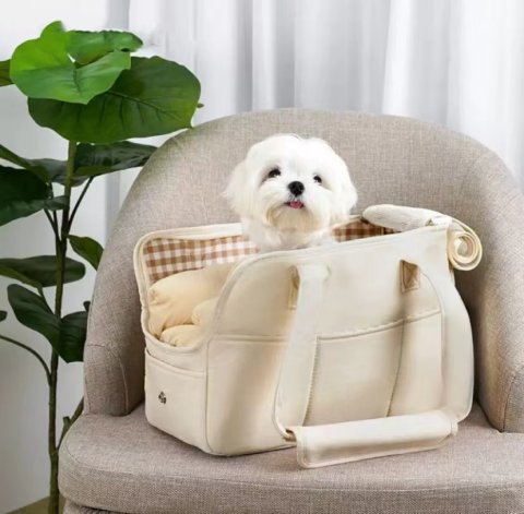 Bag Large cat carrier with expandable top, soft-sided pet bag, suitable for large cats foldable puppy travel bag, with half open mode canopy for easy pet access