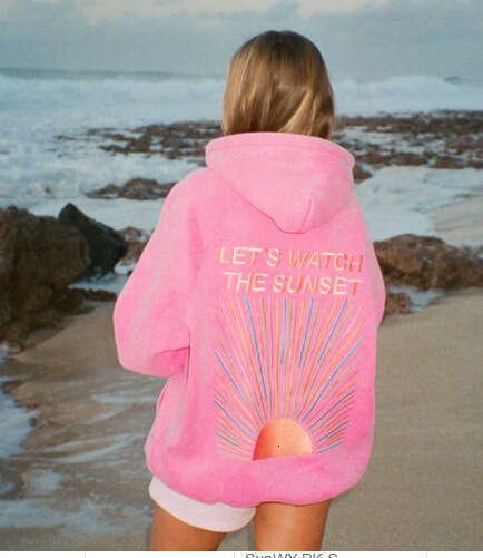 sweatshirts Men&#039;s and women&#039;s printed sunshine hoodie Let&#039;s Watch The Sunset hoodies