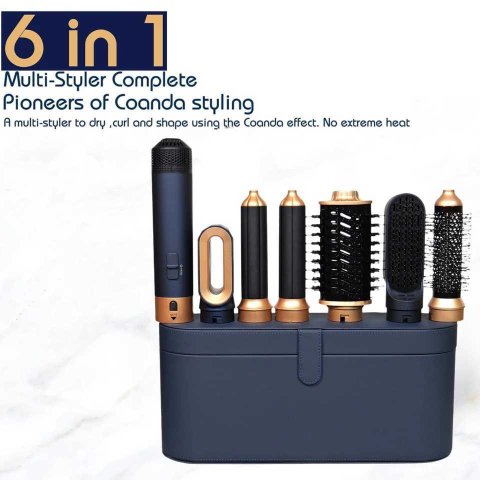 Six-in-one Hair Curler Hot Air Comb Multi-function Hair DryerXJ241106